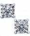 TruMiracle Square Diamond Stud Earrings (1/4 ct. t. w. ) in 14k White Gold