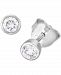 Lab-Created Diamond Bezel Stud Earrings (1/3 ct. t. w. ) in Sterling Silver