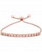 Wrapped Diamond Bolo Bracelet (1/2 ct. t. w. ) in Sterling Silver, 14k Gold-Plated Sterling Silver or 14k Rose Gold-Plated Sterling Silver, Created for Macy's