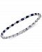 Effy White & Blue Sapphire Tennis Bracelet (8-1/20 ct. t. w. ) in 14k White Gold