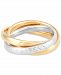 Rolling Band Ring in 10k Two-Tone Gold