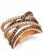 Le Vian Nude Diamond & Chocolate Diamond Statement Ring (1-5/8 ct. t. w. ) in 14k Rose Gold