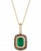 Le Vian Emerald (3/4 ct. t. w. ) & Diamond (3/8 ct. t. w. ) 18" Pendant Necklace in 14k Gold
