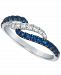 Le Vian Blueberry Sapphire (1/3 ct. t. w. ) & Nude Diamond (1/6 ct. t. w. ) Twist Ring in 14k White Gold