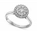 Effy Diamond Halo Cluster Engagement Ring (3/4 ct. t. w. ) in 14k White Gold
