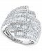 Effy Diamond Baguette Multirow Statement Ring (7/8 ct. t. w. ) in 14k White Gold