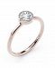 Forevermark Tribute Collection Diamond (1/3 ct. t. w. ) Ring with Mill-Grain in 18k Yellow, White and Rose Gold