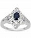Enchanted Disney Fine Jewelry Sapphire (1/2 ct. t. w. ) & Diamond (1/3 ct. t. w. ) Cinderella Ring in 14k White Gold