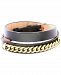 Effy Men's Leather Wrap Bracelet in 14k Gold-Plated Sterling Silver