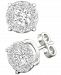 Diamond Halo Stud Earrings (1/4 ct. t. w. ) in 14k White Gold