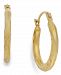 Diamond-Cut Hoop Earrings in 10k Gold