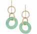 Jade Multi-Ring Drop Earrings in 10k Gold
