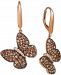 Le Vian Diamond Butterfly Drop Earrings (1-7/8 ct. t. w. ) in 14k Rose Gold