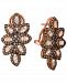 Le Vian Chocolate Diamond (1-5/8 ct. t. w. ) & Nude Diamond (1/2 ct. t. w. ) Leaf Motif Drop Earrings in 14k Rose Gold