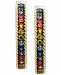 Effy Multi-Sapphire Hoop Earrings (2-1/10 ct. t. w. ) in Sterling Silver & 18k Gold