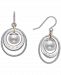 Belle de Mer Cultured Freshwater Pearl (8mm) & Diamond Accent Orbital Drop Earrings in 14k Gold & Sterling Silver