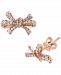 Effy Diamond Bow Stud Earrings (3/8 ct. t. w. ) in 14k Rose Gold