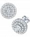 Forever Grown Diamonds Lab-Created Diamond Cluster Stud Earrings (3/4 ct. t. w. ) in Sterling Silver