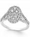 Diamond Cluster Halo Engagement Ring (1 ct. t. w. ) in 14k White Gold