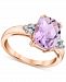 Pink Amethyst (2-7/8 ct. t. w. ) & Diamond (1/10 ct. t. w. ) Ring in 14k Rose Gold