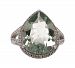 Amethyst (6 ct. t. w. ) & White Topaz (1/2 ct. t. w. ) Teardrop Halo Ring in Sterling Silver (Also in Smoky Quartz & Green Quartz)