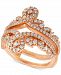 Diamond Swirled Tiara Enhancer Ring (3/4 ct. t. w. ) in 14k Rose Gold