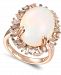Le Vian Baguette Frenzy Neopolitan Opal (7-1/2 ct. t. w. ) & Diamond (1/2 ct t. w. ) Ring in 14k Rose Gold
