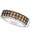 Le Vian Chocolate Diamond Double Row Band (3/4 ct. t. w. ) in 14k White Gold
