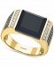 Effy Men's Black Onyx & Diamond (5/8 ct. t. w. ) Ring in 14k Gold
