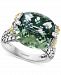Effy Green Quartz Two-Tone Statement Ring (10-1/3 ct. t. w. ) in Sterling Silver & 18k Gold