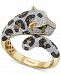 Effy Multi-Color Diamond (1-1/20 ct. t. w. ) & Tsavorite Accent Panther Ring in 14k Gold