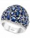 Effy Sapphire (6-5/8 ct. t. w. ) & Diamond (1/5 ct. t. w. ) Statement Ring in 14k White Gold