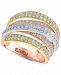 Effy Diamond Multirow Crossover Statement Ring (1-3/8 ct. t. w. ) in 14k Gold, White Gold & Rose Gold