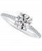 Portfolio by De Beers Forevermark Diamond Round-Cut Cathedral Solitaire & Pave Engagement Ring (7/8 ct. t. w. )