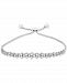 Wrapped in Love Diamond Honeycomb Bolo Bracelet (1-1/2 ct. t. w. ) in 14k White Gold, Created for Macy's