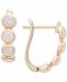 Opal Bezel Hoop Earrings (5/8 ct. t. w. ) in 14k Gold