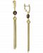 Smoky Quartz Ball and Chain Drop Earrings (1-1/2 ct. t. w. ) in 14k Gold-Plated Sterling Silver
