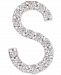Wrapped Diamond Initial S Single Stud Earring (1/20 ct. t. w. ) in 14k Gold, Created for Macy's