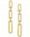 Diamond Accent Drop Earrings in 14K Yellow Gold-Plated Sterling Silver