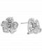 Effy Diamond Accent Flower Stud Earrings (1/8 ct. t. w. ) in Sterling Silver