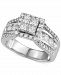 Diamond Quad Cluster Engagement Ring (2 ct. t. w. ) in 14k White Gold