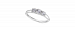 TruMiracle Diamond Three Stone Engagement Ring (1/4 ct. t. w. ) in 14k White Gold