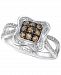 Le Vian Chocolatier Diamond Cluster Ring (1/2 ct. t. w. ) in 14k White Gold