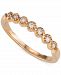Diamond Beaded Band (1/8 ct. t. w. ) in 14k Rose Gold