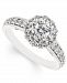 Diamond Halo Engagement Ring 1 ct. t. w. in 14K White Gold