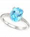 Blue Topaz (2-3/4 ct. t. w. ) & Diamond (1/20 ct. t. w. ) Ring in Sterling Silver