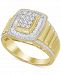 Men's Diamond Baguette Halo Ring (1 ct. t. w. ) in 10k Gold