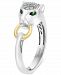 Effy Diamond (1/5 ct. t. w. ) & Tsavorite Accent Panther Statement Ring in Sterling Silver & 18k Gold-Plate