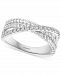 Effy Diamond Triple Row Crossover Ring (1/4 ct. t. w. ) in 14k White Gold