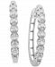 Diamond Hoop Earrings (1/2 ct. t. w. ) in 10k White Gold
